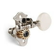 thumbnail image 1 of Grover, 9NW, Professional STA-TITE #9 Series Geared Ukulele Pegs, Nickel/White Buttons, 1 of 2