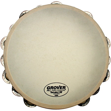Grover Pro Double-Row German Bantamweight Tambourine Silver 10 in.