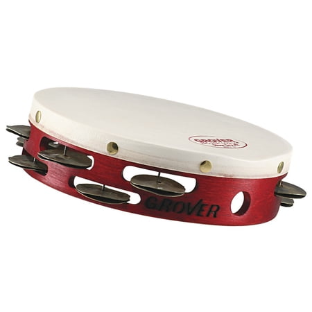 Grover Pro Projection-Plus Double-Row Heat Treated Silver Tambourine 8 in.