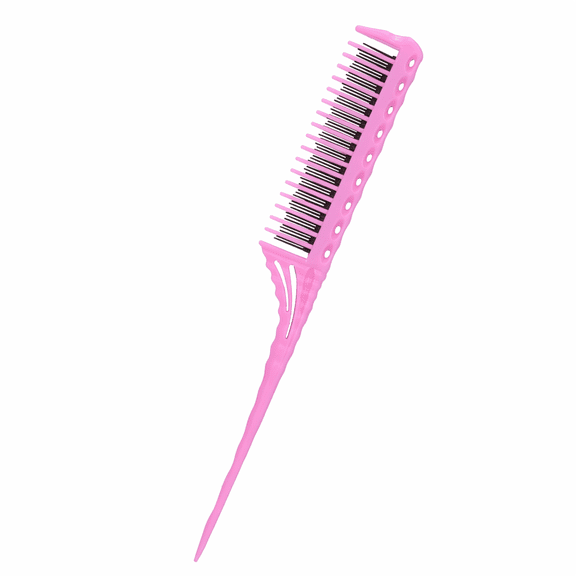 Grovevia 3-Row Teasing Comb Detangling Brush Rat Tail Comb Adding Back Coming Hairdressing Combs