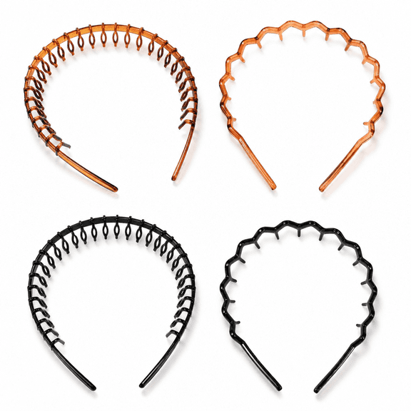Grovevia 4 Pcs Women Hair Band Non-slip Headband Scrunchies Bands for Girls Headbands