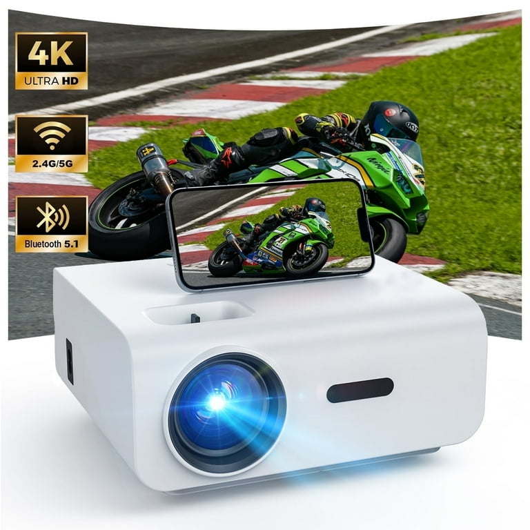 Groview 1080P Projector with 5G WiFi and Bluetooth, 240 ANSI