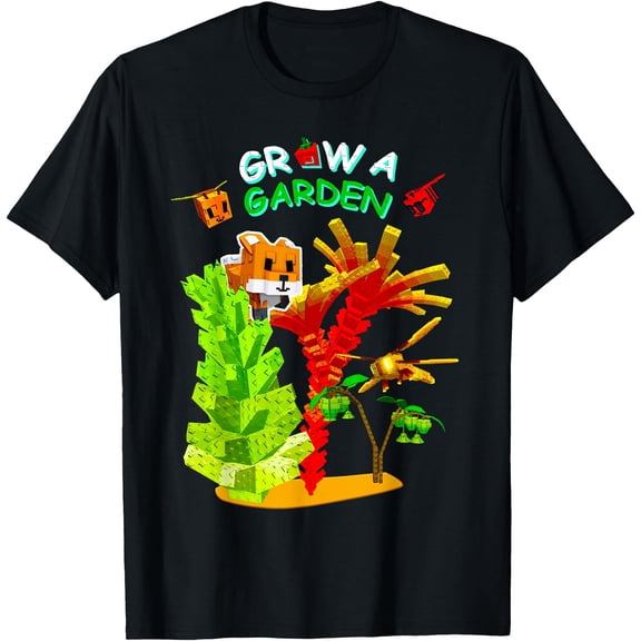 Grow A Garden Romanesco Burning Bud Fox Disco Bee Gamer T-Shirt, Unisex T-Shirt