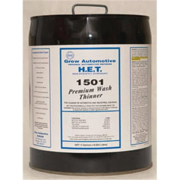 Grow Automotive 1171-5 General Purpose, Low VOC Lacquer Thinner, 5 Gallon GRO-1171-5