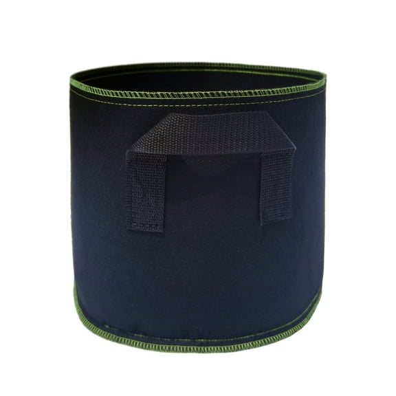 Grow Bag Green Line Non-woven Planting Bucket Gallon Flower Pot Heavy-duty  Smart Flower Pot Thickened Ventilated Seedling Container Black, Suitable For Outdoor Potatoes, Tomatoes, And Vegetables