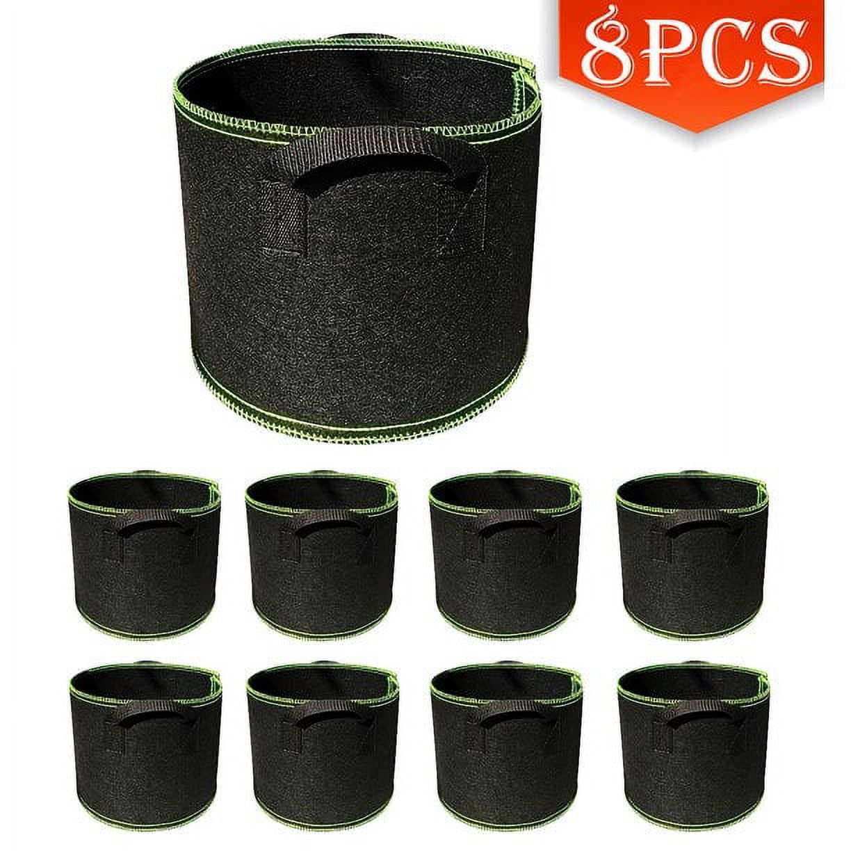 Grow Bags 5 Gallon Fabric Pots Planting Bags with Handles Thickened