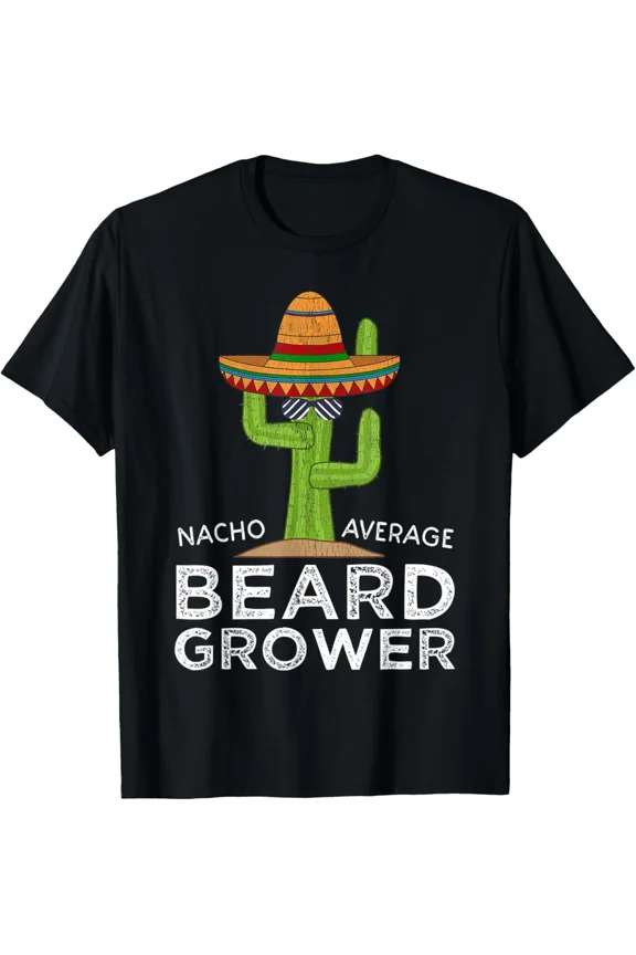 Grow Beard Funny Meme Saying Beard Lover Grooming Humor Quote Unisex T-Shirt, up to size 5XL