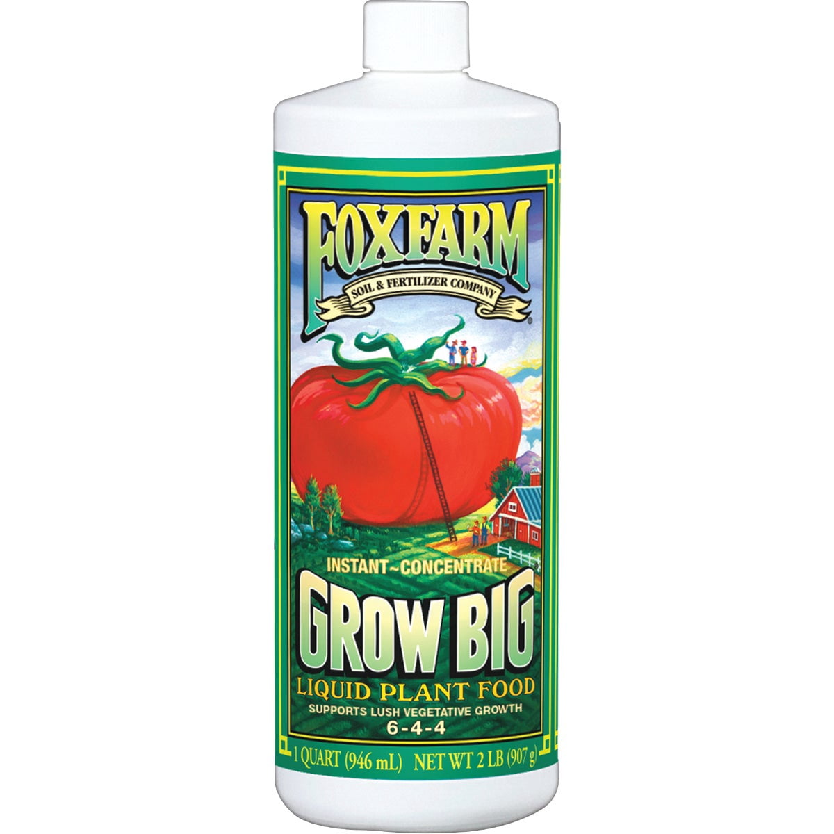 FoxFarm Grow Big Liquid Plant Food - Hydroponic, Indoor Plant Nutrients - 1-Qt