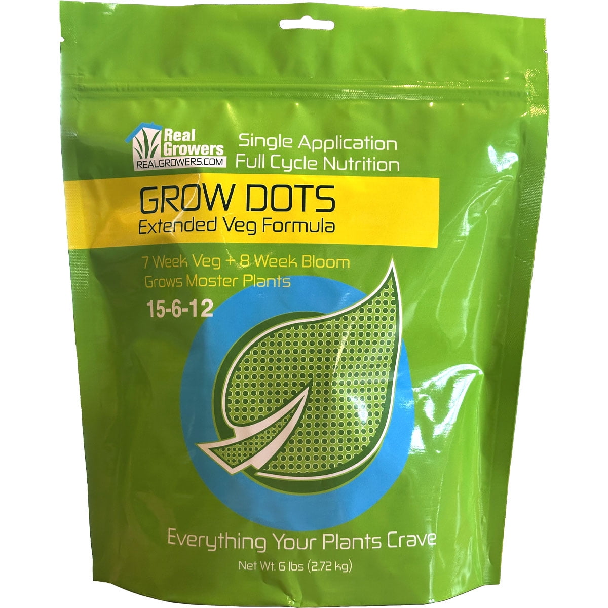 Grow Dots Extended Plant Food, Single-Application, Programmed-Release Plant Nutrient Fertilizer - 6lb