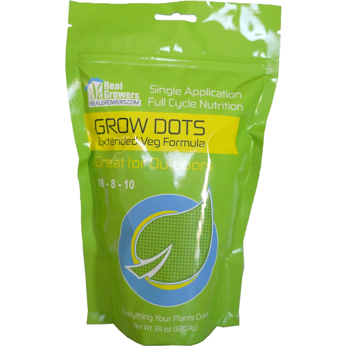 Grow Dots Extended Veg Plant Food, SingleApplication, Programmed
