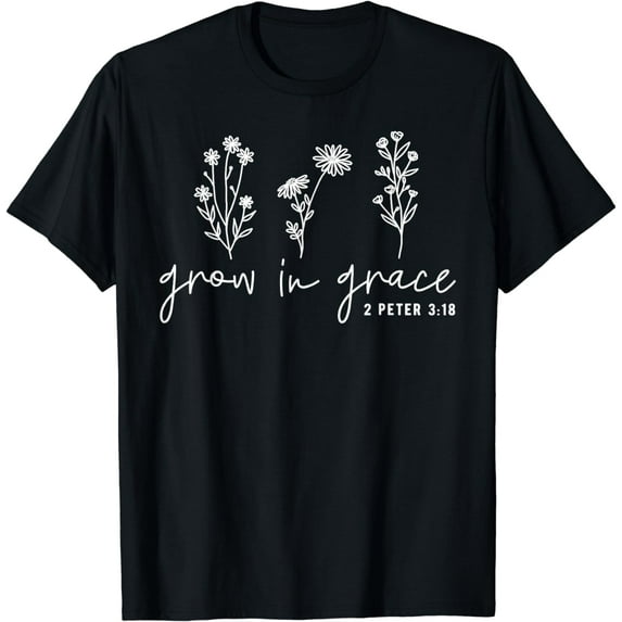 Grow In Grace Christian Easter Day T-Shirt