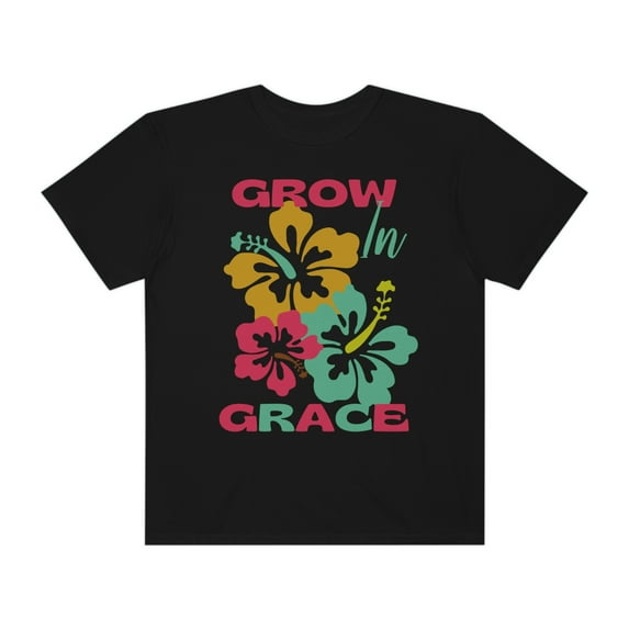 Grow In Grace Shirt Hawaiian Shirt Women Flower Shirt Christian Shirt