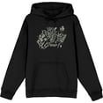 thumbnail image 1 of Grow Inspirational Vintage Botanicals Adult Black Long Sleeve Hoodie-3XL, 1 of 6