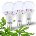 thumbnail image 1 of Grow Light Bulbs for Indoor Plants Full Spectrum,E26 A19 Grow LED Lamp Bulb 10W, Pack of 3, 1 of 6