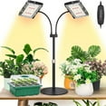 thumbnail image 1 of Grow Light for Indoor Plants, Full Spectrum Desk LED Plant Light with 3H/6H/12H Timer, 6-Level Brightness, Height Adjustable, Flexible Gooseneck, Ideal for Indoor Growth（with plug ）, 1 of 7