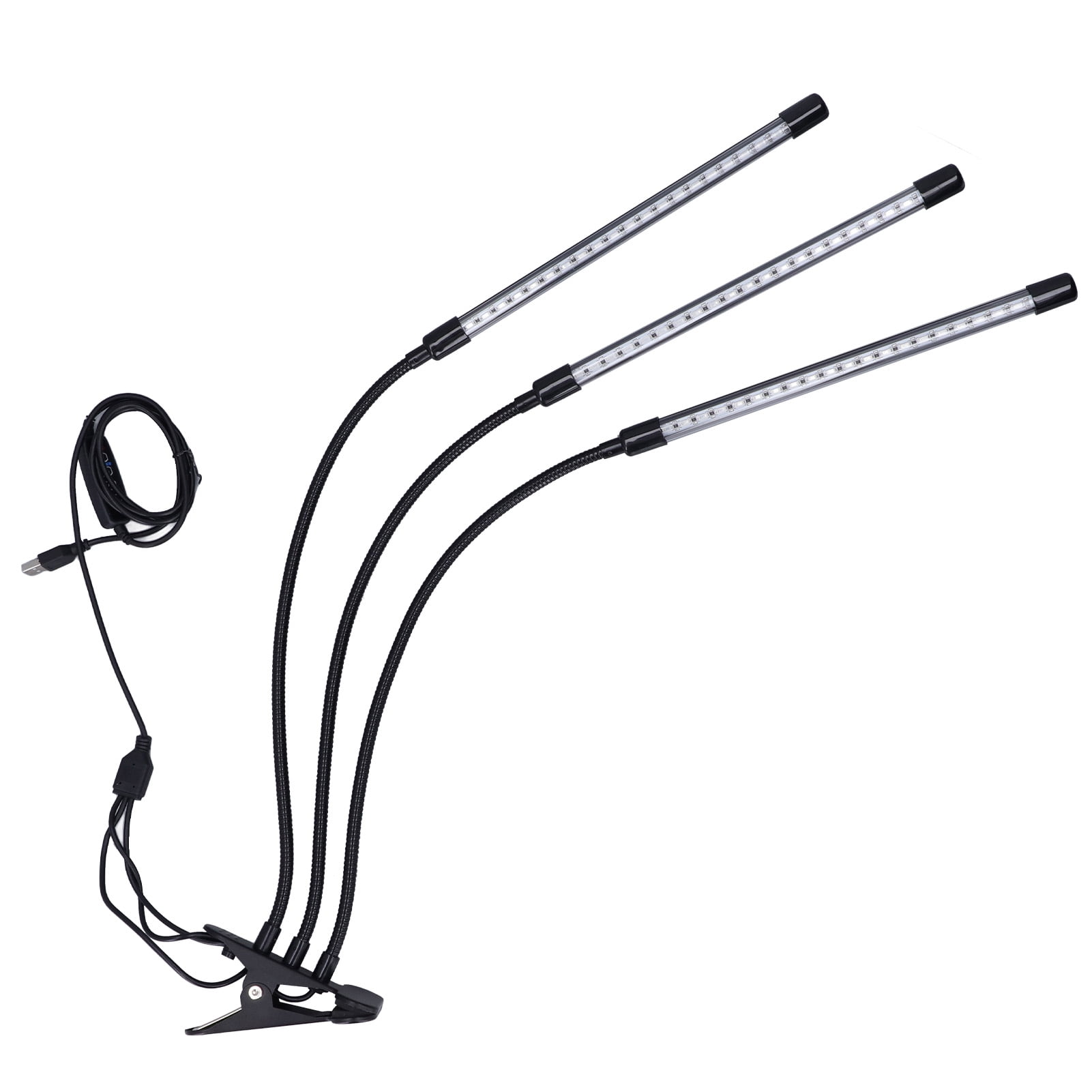 Grow Light Red Blue Timing Adjustable Angle Bright USB Powered 3 Head