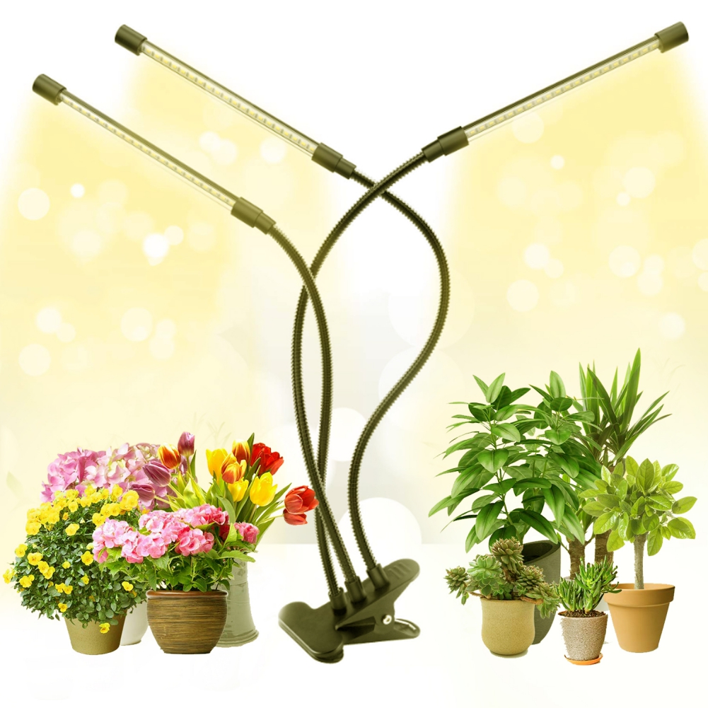 Grow Light for Indoor Plants with Full Spectrum Adjustable Goose neck