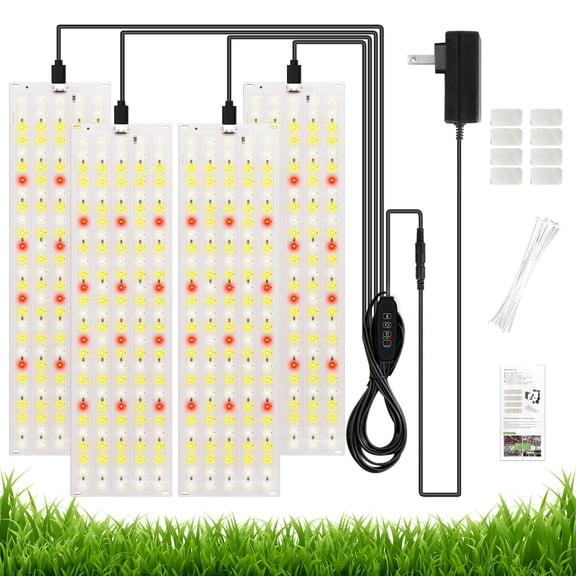 Grow Lights,540 LEDs Plant Grow Light Full Spectrum for Indoor Plants with 3/9/12H Timer,9 Kinds of Brightness (4PCS) Plant Light,Plant Grow Lights for Indoor Plants,led Grow Light
