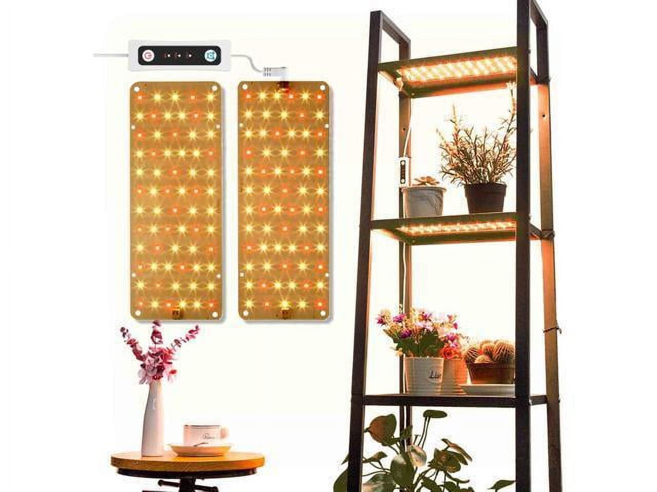 20W Full Spectrum LED Grow Light with Auto Timer, Aluminum Panels