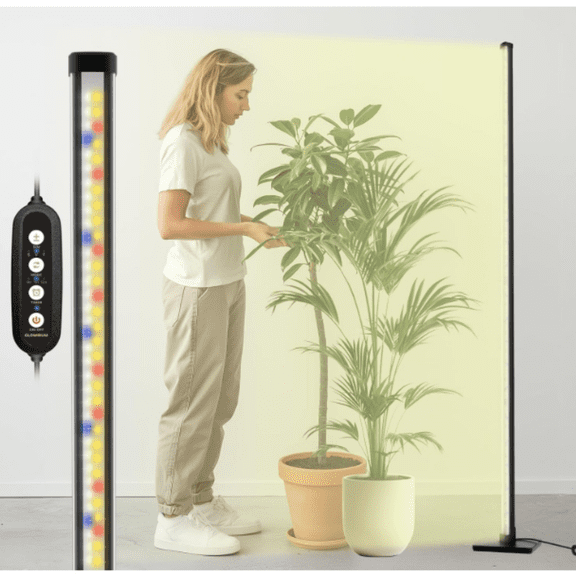 Grow Lights for Indoor Plants, 36W Vertical Plant Grow Lights with Auto-Timer, Full Spectrum LED Standing Plant Grow Light, 3 Light Modes, 6-Level Dimmable