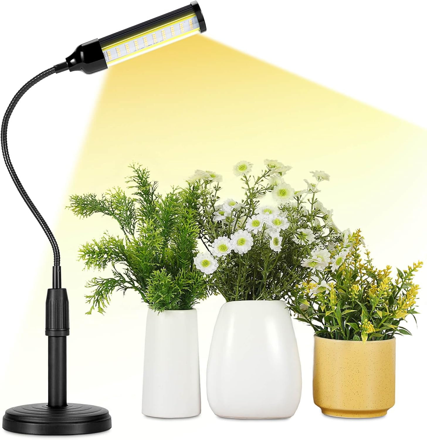 Grow Lights for Indoor Plants Desk LED Light with Base Full Spectrum 50 ...