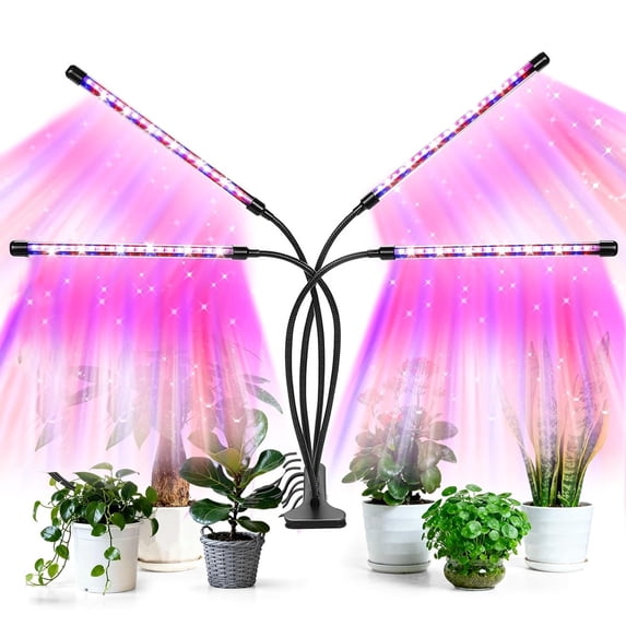 Grow Lights for Indoor Plants, Four Head LED Grow Light with Full ...