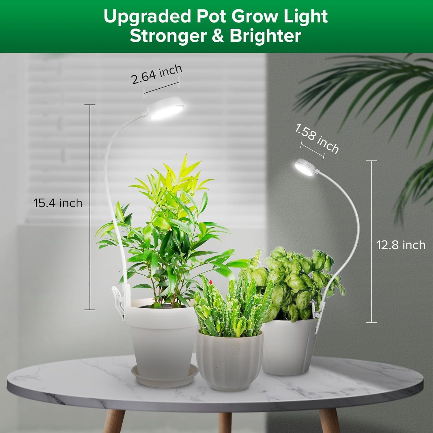 Grow Lights for Indoor Plants, Pot Clip LED Plant Light for Growing ...