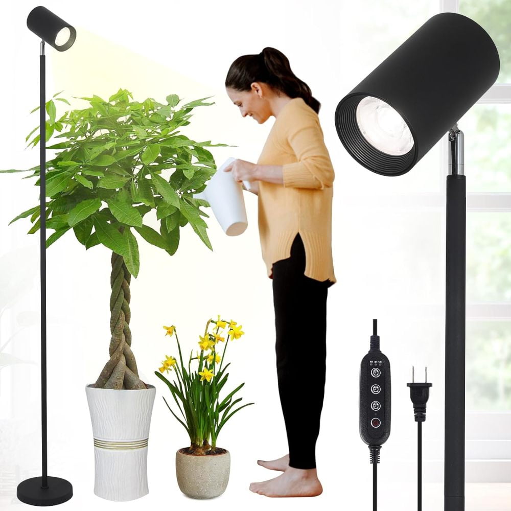 Grow Lights Stand for Indoor Plants Full Spectrum Tall Plant Light for ...