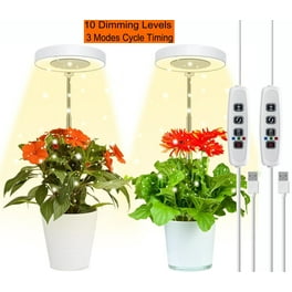 Grow Light Full Spectrum LED Plant Light for Indoor Plants Height Adjustable Growing Lamp with Auto On Off Timer 3 9 12H 3 Dimmable Brightness