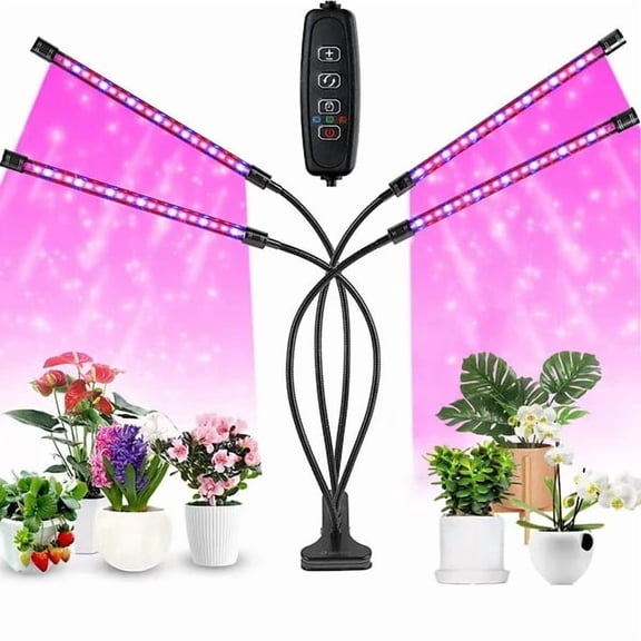 Grow Lights for Indoor Plants, 80 LEDs Plant Lights with Red Blue Full Spectrum 10 Dimmable Level