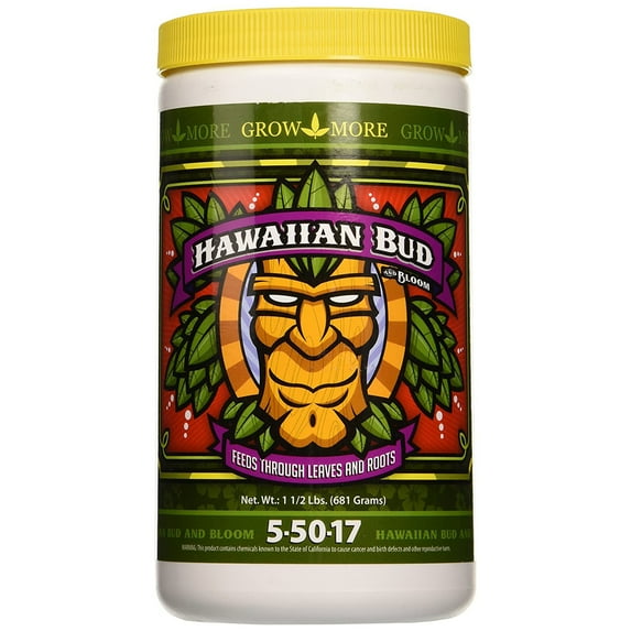 Grow More GR17508 Hawaiian Bud Nutrient Blend for Flowering Plants, 1.5 Lbs