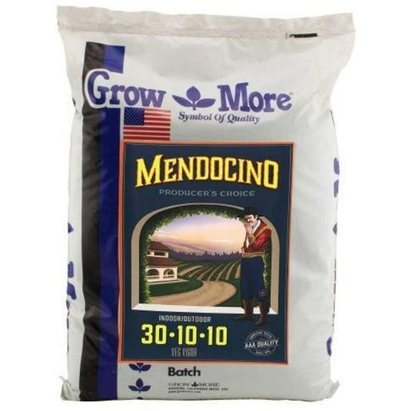 Grow More Mendo Water Soluble Garden and Greenhouse Plant Fertilizer, 25 LB