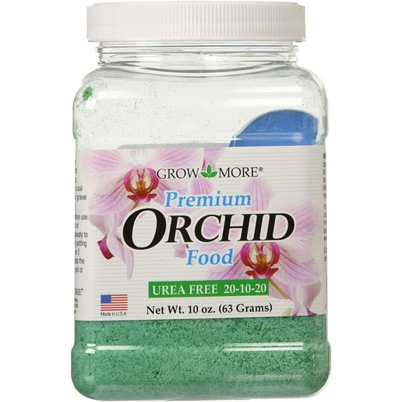 Grow More Orchid Food Urea Free Fertilizer 20-10-20 10oz