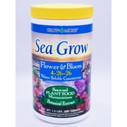 Grow More Sea Grow Flower & Bloom Fertilizer, 1.5 lb with Seaweed Extract and Micronutrients