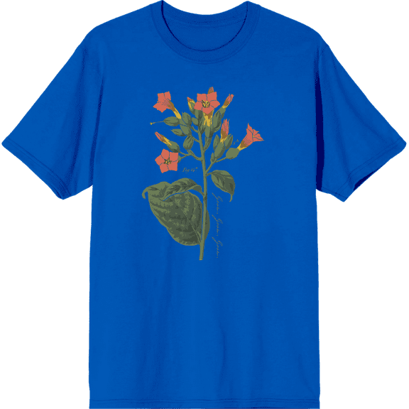 Grow Positive Cigar Plant Blue Men's Crew Neck Short Sleeve Tee-3XL