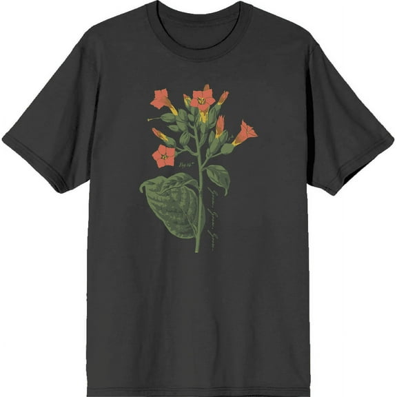 Grow Positive Cigar Plant Charcoal Men's Crew Neck Short Sleeve Tee-3XL