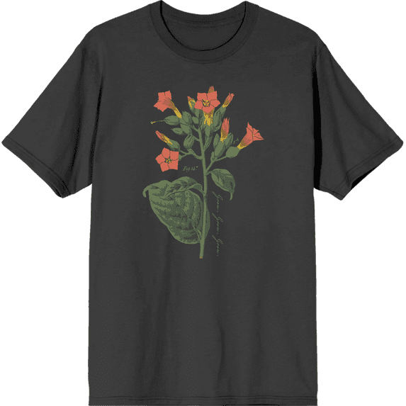 Grow Positive Cigar Plant Charcoal Men's Crew Neck Short Sleeve Tee-XXL