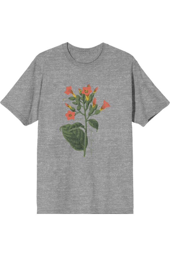 Grow Positive Cigar Plant Heather Gray Men's Crew Neck Short Sleeve Tee-Medium