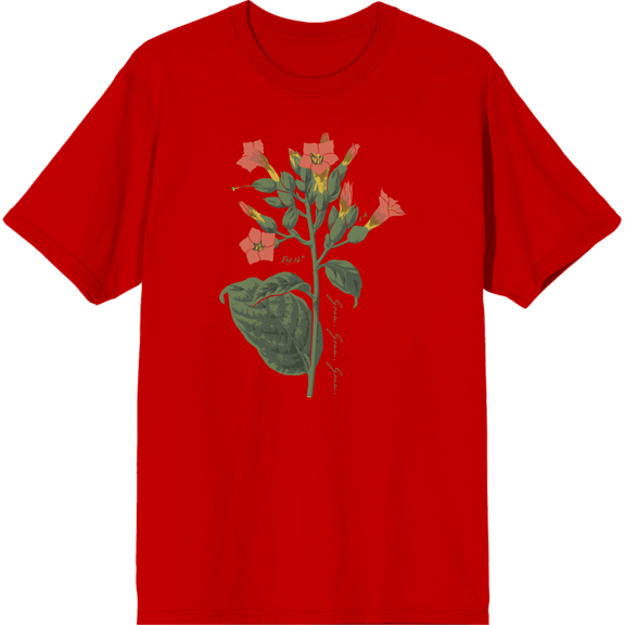 Grow Positive Cigar Plant Red Men's Crew Neck Short Sleeve Tee-Large