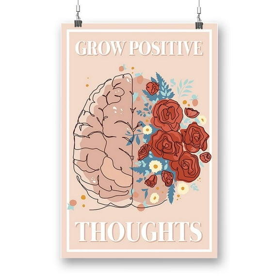 Grow Positive Thoughts. Poster - Smartprints Designs,