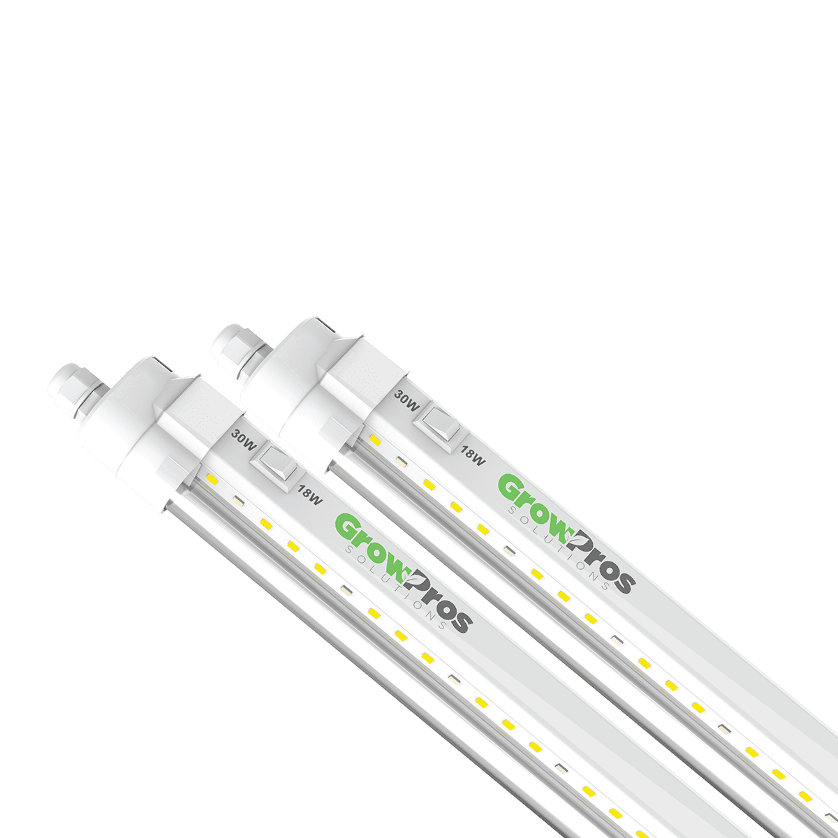 Grow Pros Solutions 4 ft Indoor Horticulture Clone LED Light 18W/30W Grow Light Fixture 120V 277V Propagation Seedling Light 2PACK