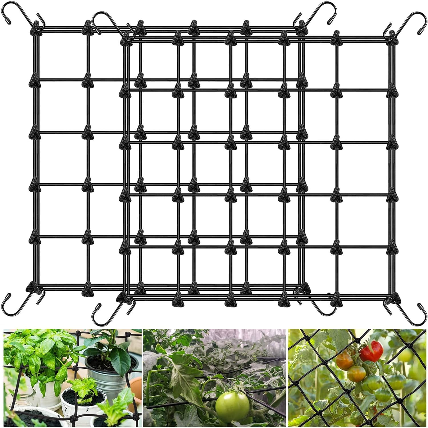 Grow Tent Net Trellis Netting Elastic Trellis Netting Includes Flexible