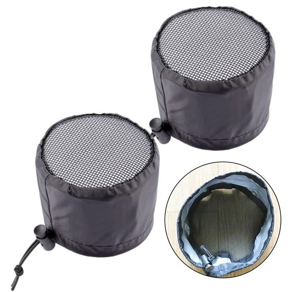 Grow Tent Vent Cover 2-Pack 4/6/8 Inch Duct Filter with Elastic Band Buckles for Plant Greenhouse Ventilation Dust-Proof Waterproof 8in Fangkenuo