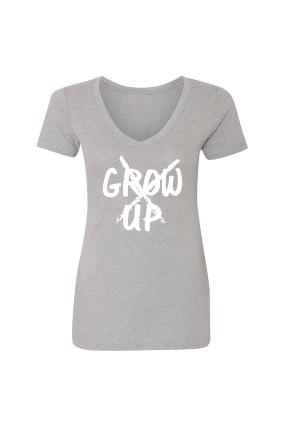 Grow Up X Womens V-Neck Tee