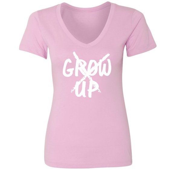 Grow Up X Womens V-Neck Tee