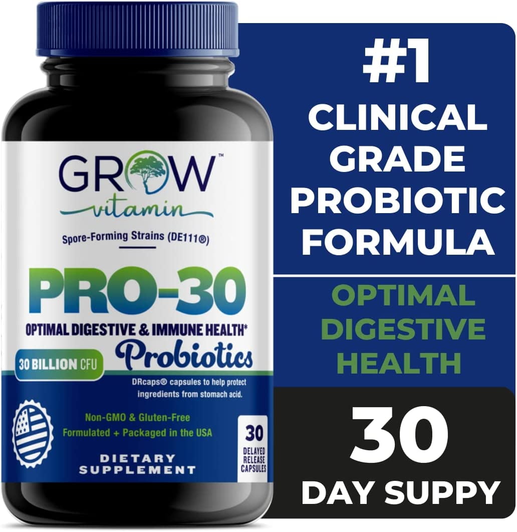 Grow Vitamin Pro30 Probiotics 30 Billion, 10 Probiotic Strains
