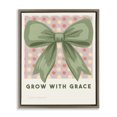 thumbnail image 1 of Stupell Industries Grow With Grace Ribbon Brown Framed Floater Canvas Wall Art, design by Courtney Haley, 31 x 25, 1 of 9