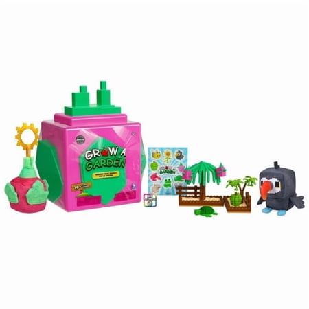 Grow a Garden Dragon Fruit Collector Bundle – 12" Coin Bank, Plush, Figures, Sticker Sheet, Includes DLC