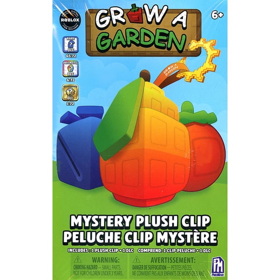 Grow a Garden Roblox Plush Clip Mystery Pack (1 RANDOM Clip On & DLC Included!)