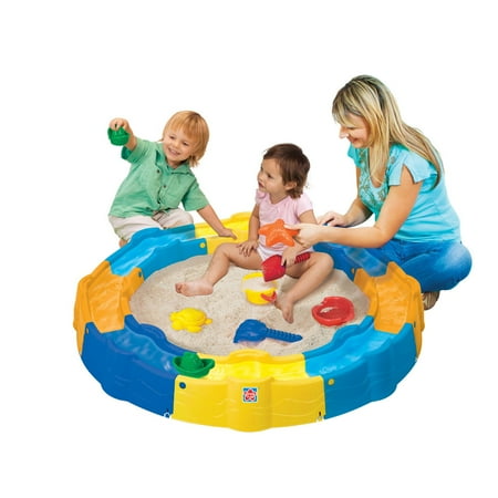 Grow'n Up Portable Sand N Play Sandbox with Water-Resistant Cover